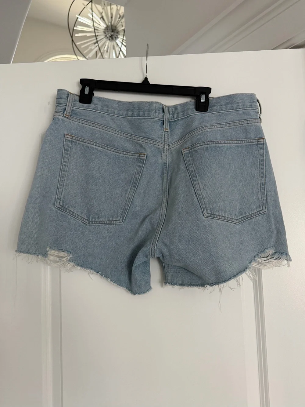 Agolde Parker Long Denim Shorts